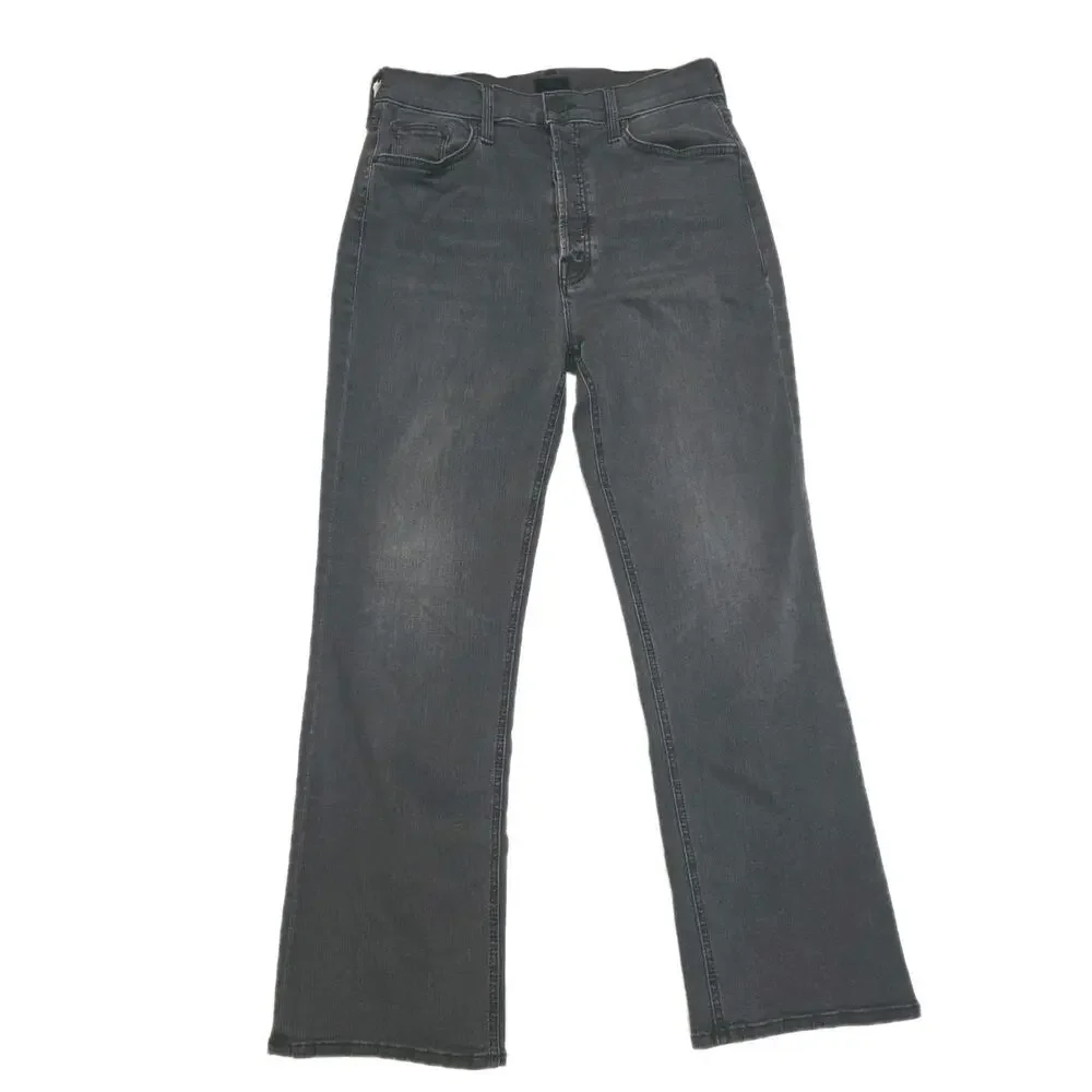 Mother The Tripper Ankle Jeans Women's 29 Gray High Rise Button Fly Stretch